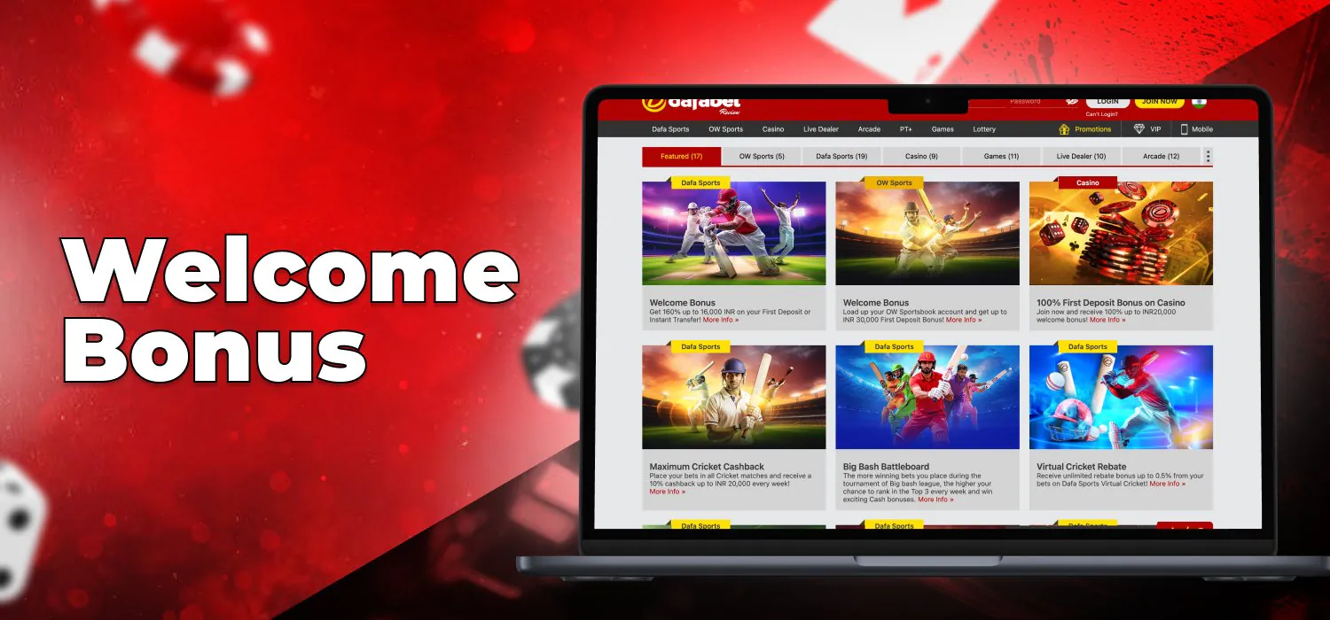 Dafabet welcome bonus